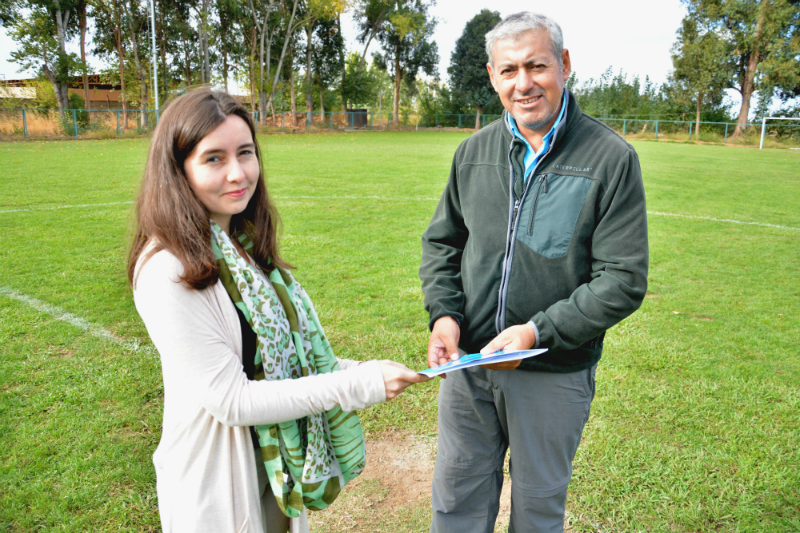 Corporación de Deportes entrega dos canchas de entrenamiento de cara al Mundial Sub 17 de la FIFA Chile 2015
