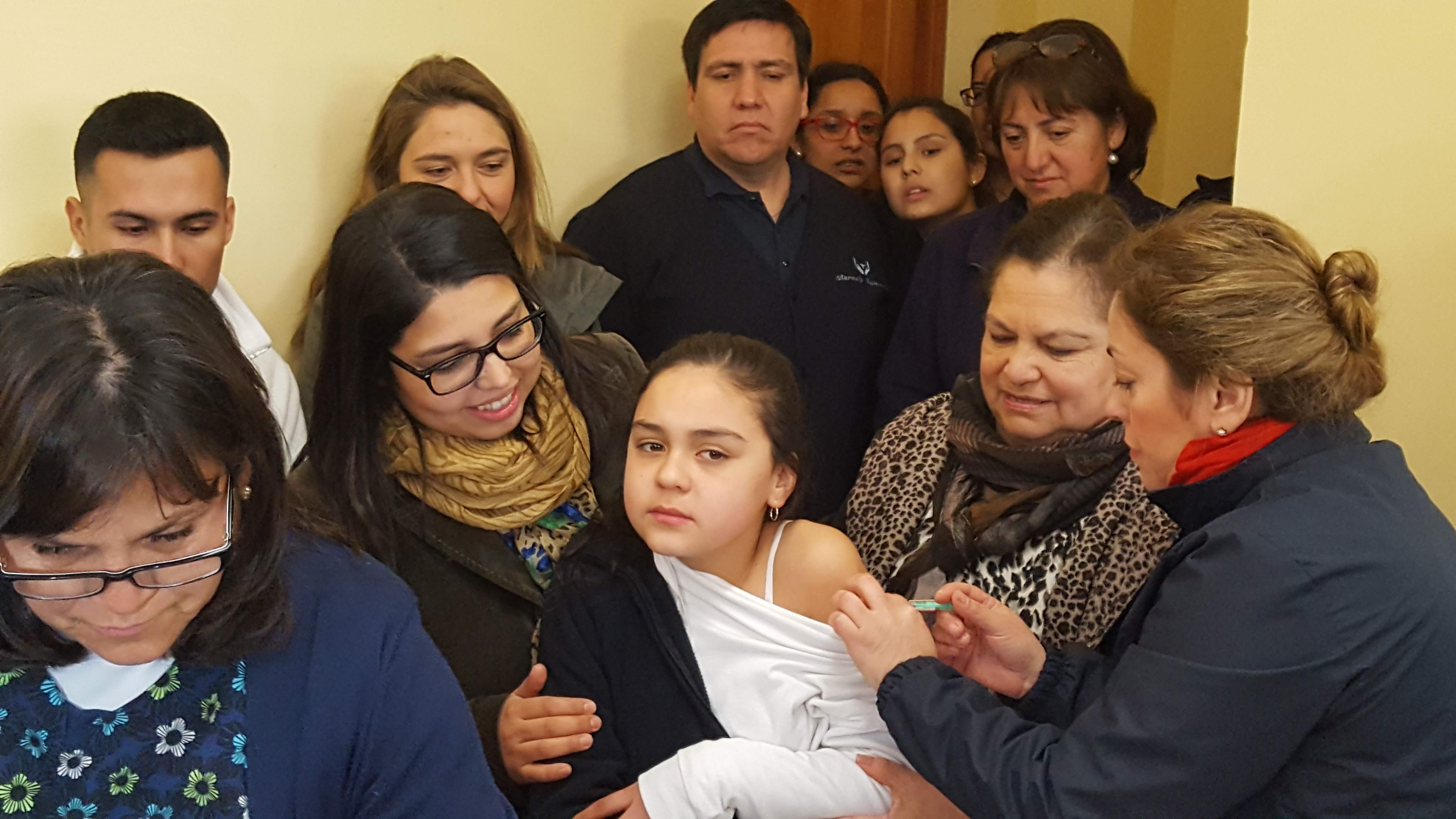 Niñas del sistema educativo municipal fueron vacunadas contra el virus del papiloma humano