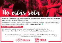 Talca habilita teléfono de apoyo psicológico para casos de violencia intrafamiliar