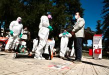 Municipalidad de Talca inicia sanitización de locales de votación