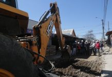 Comenzaron obras de mejoramiento de calles y veredas en sector Las Américas de Talca