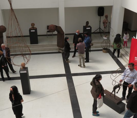 Muestra de Esculturas en Biblioteca Municipal de Talca