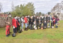 Funcionarios municipales participan de operativo de arborización de Cementerio Municipal