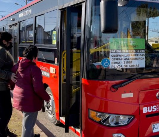 Más de 100 mil personas han sido transportadas gratuitamente en los buses eléctricos de Talca