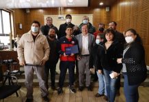 Tenimesista talquino fue homenajeado por alcalde y concejales en sesión de concejo