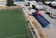 Alcalde de Talca inauguró graderías para Club Deportivo Brilla El Sol