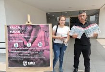 Talca inicia campaña para Bomberos: Agua embotellada, barras de cereal y bebidas isotónicas