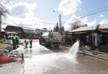 Municipalidad de Talca refuerza trabajo de limpieza de casas y entrega de ayuda a familias afectadas por lluvias