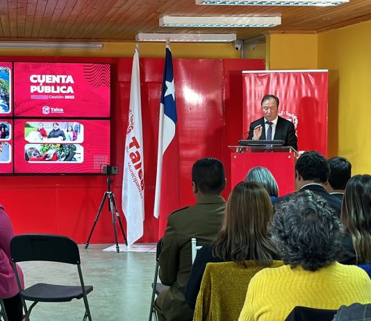 Con foco en el desarrollo medioambiental, urbano y de seguridad, alcalde de Talca realizó la Cuenta Pública de su gestión 2023