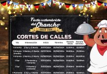 Dan a conocer cortes de calles que se realizarán previo a la Fiesta del Chancho 2024
