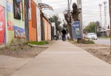 Municipalidad de Talca continua con el mejoramiento de veredas en Faustino González