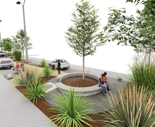 Población Cancha Rayada contará con un renovado bandejón central gracias a proyecto elaborado por el municipio de Talca