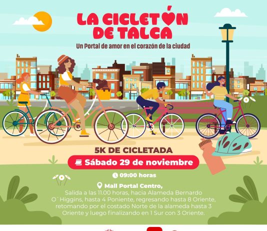 Cicletón Talca: la actividad solidaría que espera reunir más de 1.000 ciclistas para apoyar a la Teletón