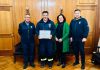 Municipio de Talca reconoció a bombero talquino que participó en labores de rescate tras el terremoto en Venezuela